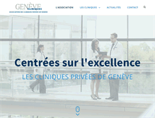 Tablet Screenshot of geneve-cliniques.ch